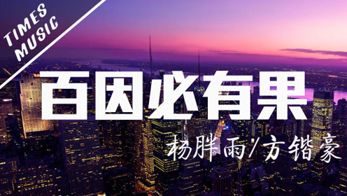 《百因必有果》杨胖雨,方锴豪 动态歌词mv 无损音质