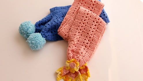 七巧手工diy第66集 编织教程 钩针儿童围巾