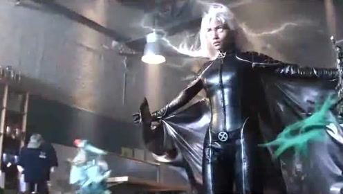 欧米加级变种人,暴风女5大动作场面,惹怒了她就是一阵电闪雷鸣