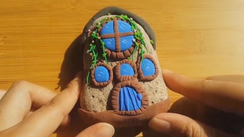 石头做这样的手工创意满满,这不是石头这就是小房子吧?还是田园风!