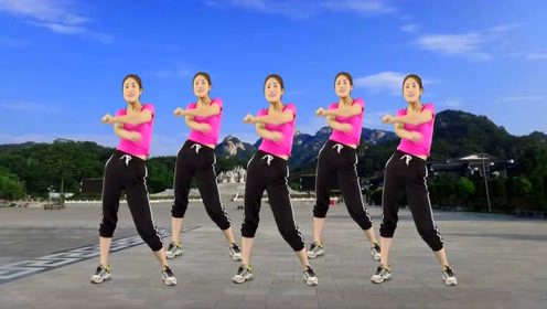健身舞《學生全民》動感好看節奏,情歌簡單動作歡快初中女裸易學足圖片