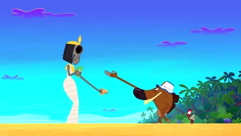 鲨鱼哥和美人鱼:zig和女巫首次达成合作,高兴的握手