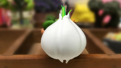 小猫米罗 创意手工课堂 青青菜园系列之大蒜头
