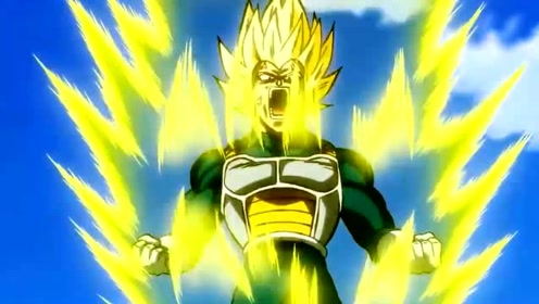 七龙珠,贝吉塔vs布罗利,变身都打不过