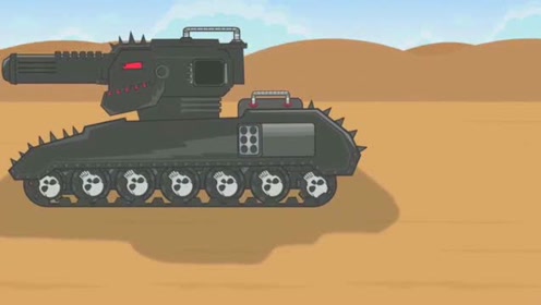 坦克世界搞笑动画:魔改巨鼠改成利维坦?这东西也太刺眼了