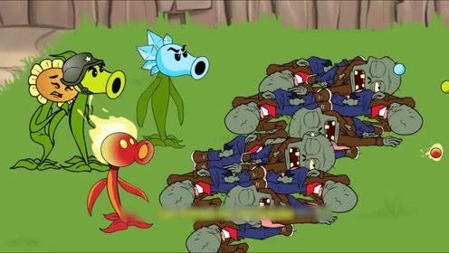 pvz动画 僵尸大军入侵家园,戴夫驾驶时空车带上植物飞奔逃窜