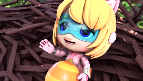 猪猪侠之竞速小英雄在千钧一发之际菲菲的超星萌宠触发变身技能救了