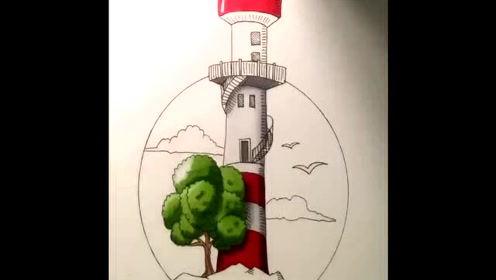 孤独的哨塔小插画