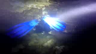 真人水下洞穴探险