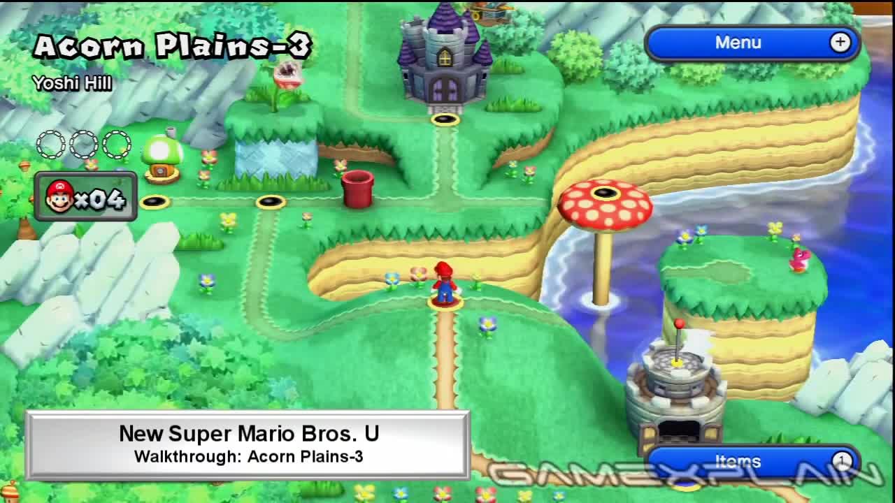 ​《新超级马力欧兄弟 U 豪华版》 1-3 关卡星币收集视频