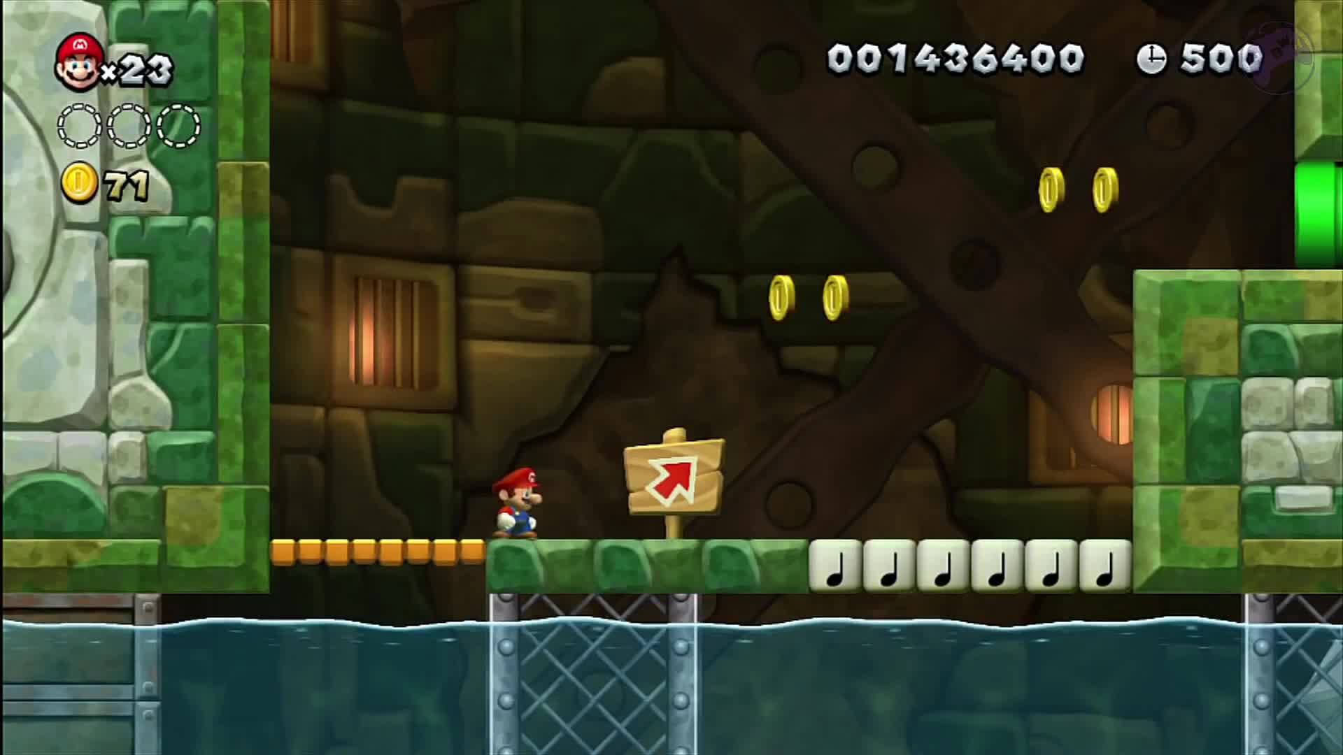 《新超级马力欧兄弟 U 豪华版》 3-T 关卡星币收集视频