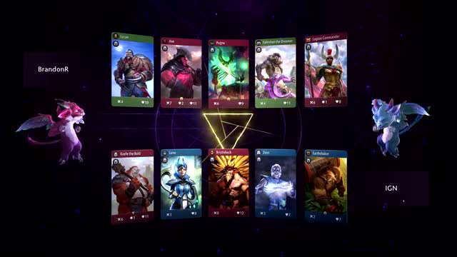 一场完整的《Artifact》对局